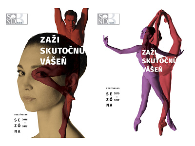 Ballet SND // season 2016 - 2017 art ballet bratislava campaign dance layering passion sequence theatre visual
