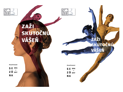 Ballet SND // season 2016 - 2017 art ballet bratislava campaign dance layering passion sequence theatre visual