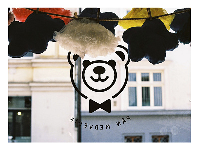 Mr. Bear Concept Store bear gentleman logo logotype mr. shop symbol window