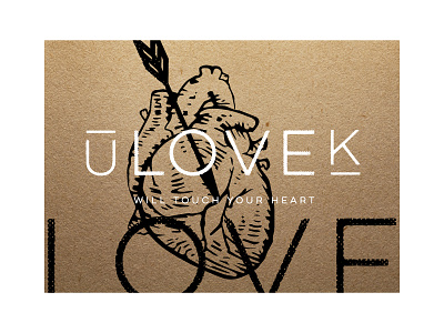ÚloveK online concept store brand fashion identity logotype love online recycled visual