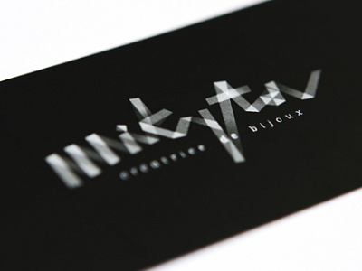 Mikyta / Creatrice de Bijoux bijoux black business card designer jewellery silk textile