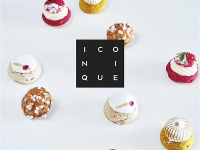 ICONIQUE / concept de pattiserie bakery branding concept french identity logotype minimal pastry