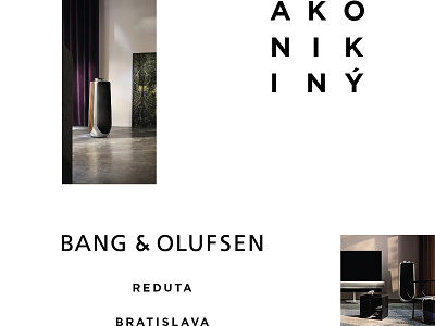 Bang & Olufsen advertising bangolufsen bratislava campaign hi end premium showroom sound