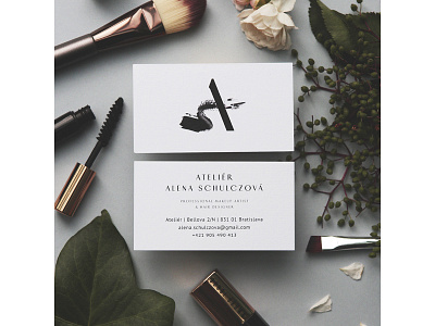 A.S. // Make-up Artist a artist artistic as brand conceptual identity makeup mascara monogram