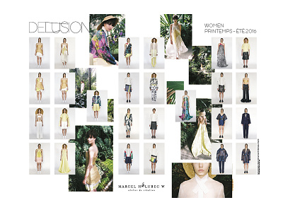 Delusion / Spring - Summer 2016 designer fashion lookbook model poster visual women