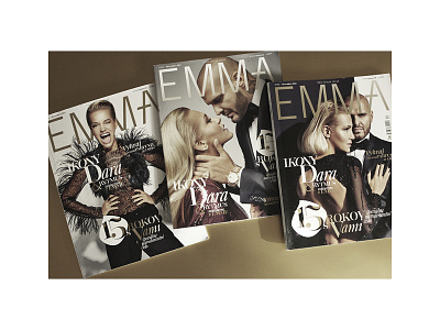 EMMA MAGAZINE artdirection cover coverdesign design editorial fashionmagazine magazine magazinecover system typography visualidentity