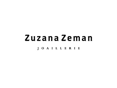 Zuzana Zeman Joaillerie brand branding identity jewellery joaillerie logotype monogram typography