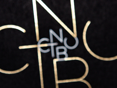 CNTBU / Logotype abstract awards branding class hotstamp identity logotype mirror printing typography