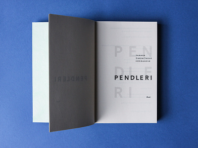 PENDLERI / novel book design bookdesign migration novel train traveller typography