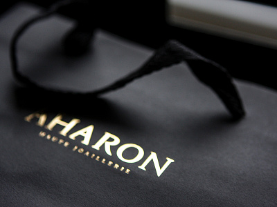 AHARON brand branding fashion gold hotstamping identity jewellery jewellerybrand logo logotype packaging