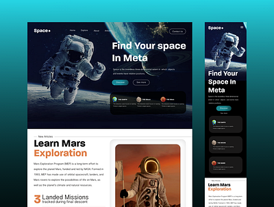 SPACE design graphic design ui ux web