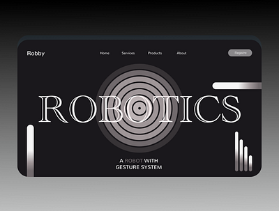 Robotics app branding design illustration logo ui ux