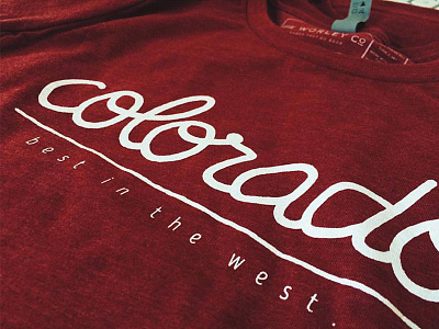 Colorado: Best In The West apparel assets free hand goods hand lettering lettering type website