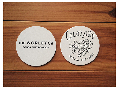 Coaster by TheWorley Co. apparel assets free hand goods hand lettering lettering type website