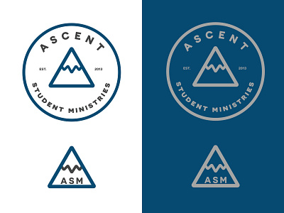 Ascent Student Ministries Final branding design logo mountains vector youth group