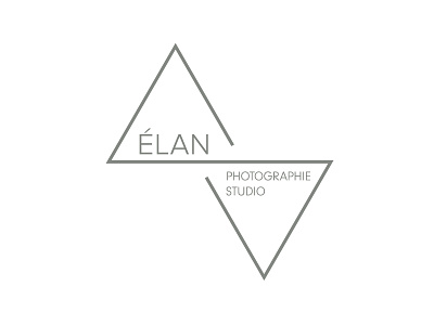 Elan Photographie Studio Identity brand branding clean identity lettering logo modern type