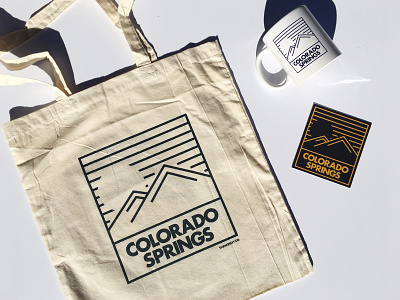 Colorado Springs Goods adventure colorado colorado springs futura illustration lines minimal mountains stroke thin