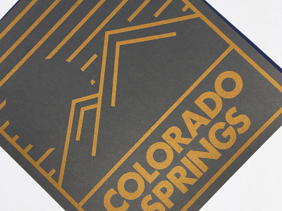 Colorado Springs Print adventure colorado colorado springs futura illustration lines minimal mountains print stroke thin wall art