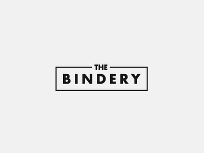 The Bindery logo badge bold books brand brand identity literary logo publishing simple