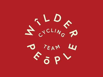 Wilderpeople Cycling Team badge bicycle bold brand brand identity cycling cycling team identity logo minimal simple team