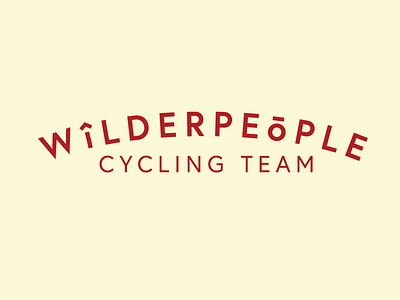 Wilderpeople Cycling Team v2 badge bicycle brand brand identity clean cycling logo minimal simple team