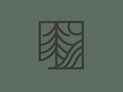 Tree, Waves, Sun - Logo Mark