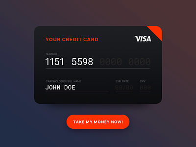 Credit Card Checkout 002 card checkout credit dailyui ui user interface