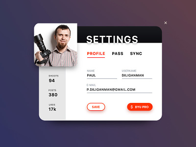 Daily UI day 7: Settings