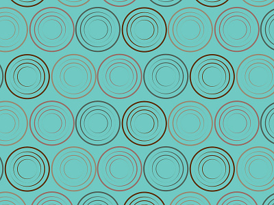 Circles abstract brown circles clean geometric modern pattern simple spirals swirls teal vector