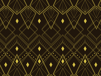 Deco Diamonds 1920 abstract art deco brown classic deco diamonds diamonds dots geometric glamor glamour gold graphic design lines pattern ritzy roaring twenties vector vintage yellow