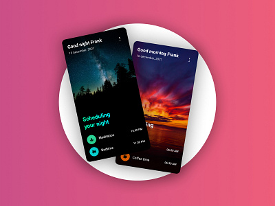 Schedule your day presentation app design figma illustration inpiration mobile app ui ui ux uidesign userinterface ux uxdesign