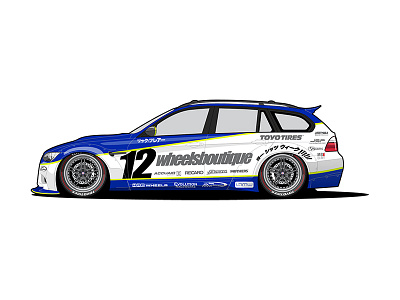 Livery Design for RicFalre car illustration livery racecar