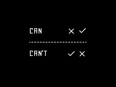 Can Vs Can not