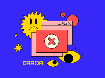 Error Illustration for Web & Mobile b2b branding error error 404 graphic design graphic designer homepage illustration illustration art saas saas landing page webdesign