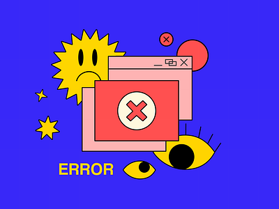 Error Illustration for Web & Mobile