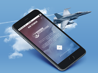 Fighterpilot app game interactive layout mobile responsive ux website
