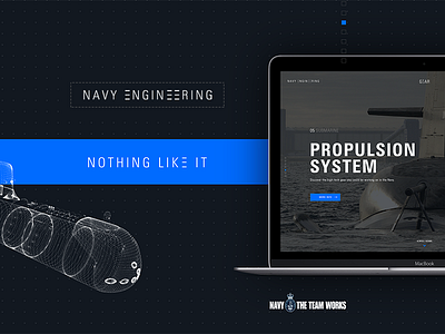 Navy Engineering engineering military responsive technology website design