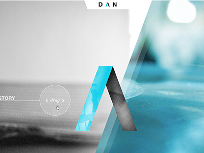 DAN agency site concept interactive interface website