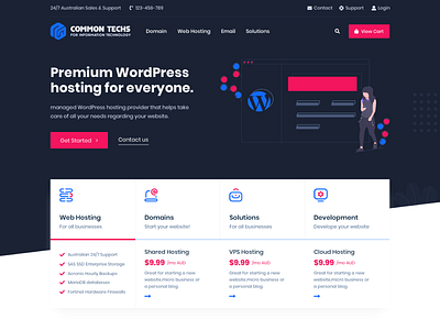 CommonTechs - Hosting WordPress Theme