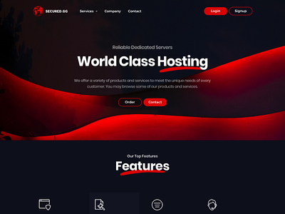 Game Servers For Secured.gg game host hosting html minecraft server template ui ux whmcs