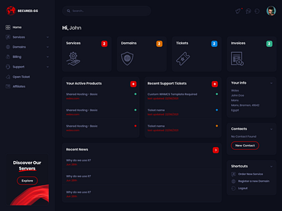 Client Area Template for Secured.gg