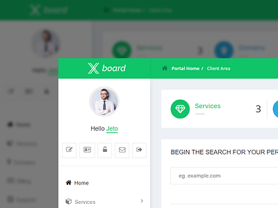 Xboard admin board dashboard flat modern ui ux whmcs whmcsdes xboard