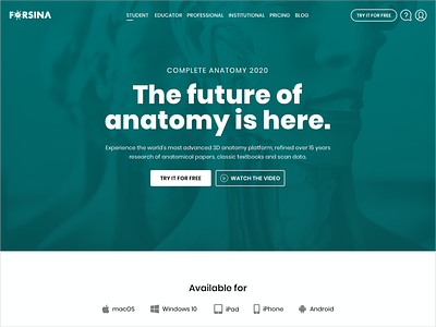 Forsina - Medical Website Template design medical medical app ui ux