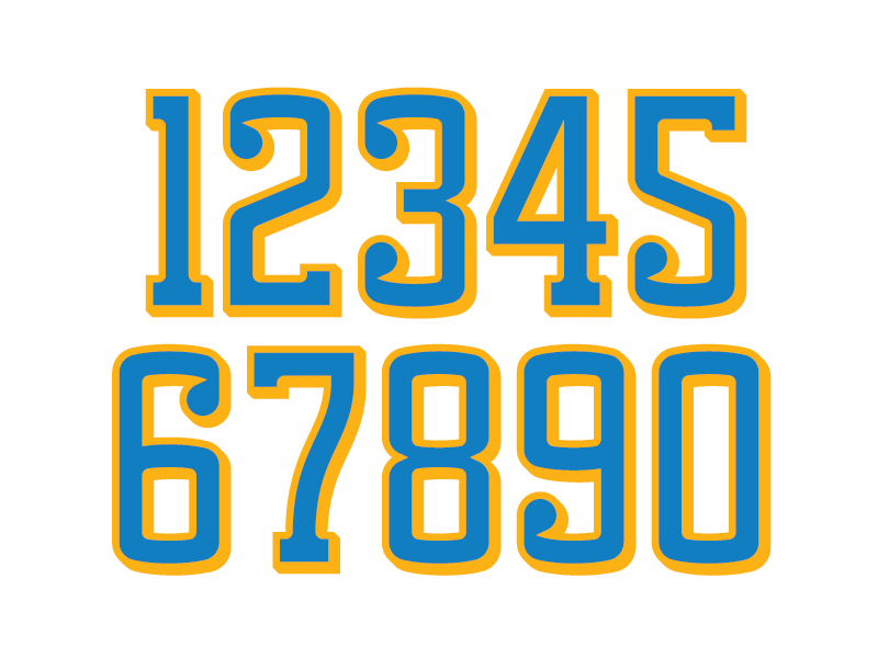 UCLA Numbers bruins college football la ucla