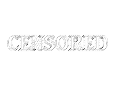 Censored censored wireframe