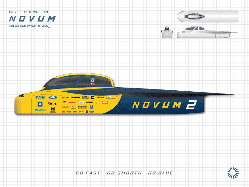 Solar Car Livery car go blue livery michigan of racing solar university wolverines