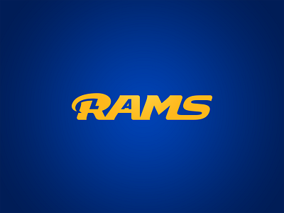 LA Rams Wordmark football la league los angeles nfl ram rams sports wordmark