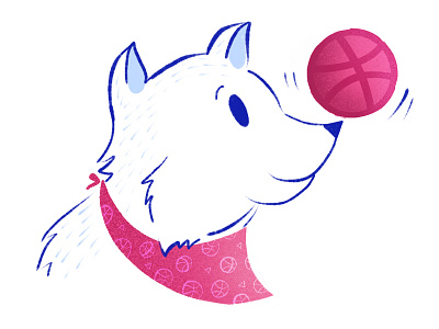 Returning to Dribbble! debut dog dribbble