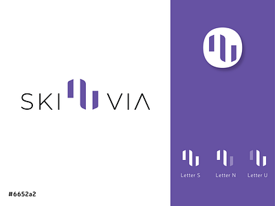 Skinuvia app branding design icon logo
