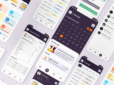 School App UI/UX Design | Student View 3d animation app app design app ui design branding calender college app education app graphic design logo school school app student student app ui ui app design ui design uiux uiux design